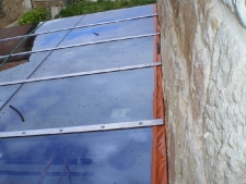 Mora de rubielos, Teruel cubierta combinada vidrio y acero corten.vidrio isolar solarlux neutro 65 templado-camara15mm-multipak 4+4. estructura en acero sujecccion superior aluminio.foto7.jpg